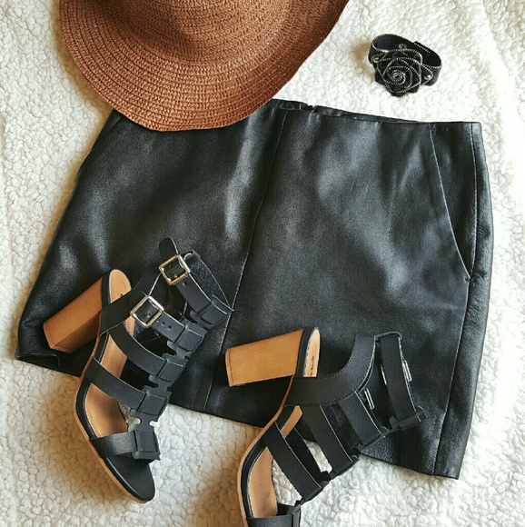 Zara Black Leather Mini