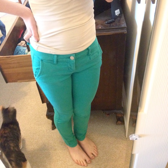 Turquoise 00 Regular Aeropostale Twill Pant