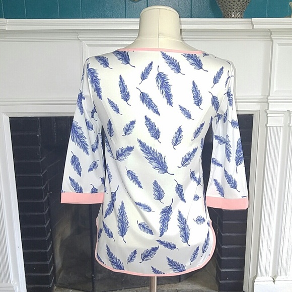 Feather Print Top - Picture 4 of 4