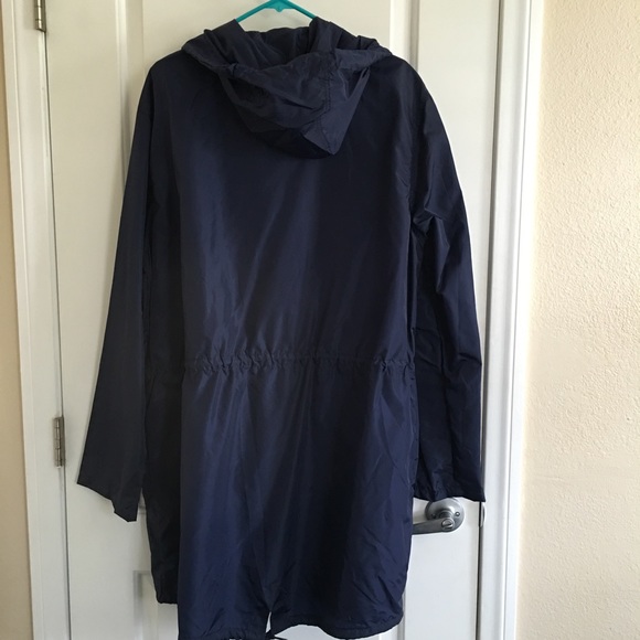 💖SOLD💖AA navy rain parka - Picture 2 of 3