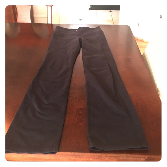 Athleta black straight up pants
