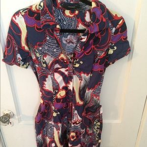 AMAZING 60's style button up TAHARI dress
