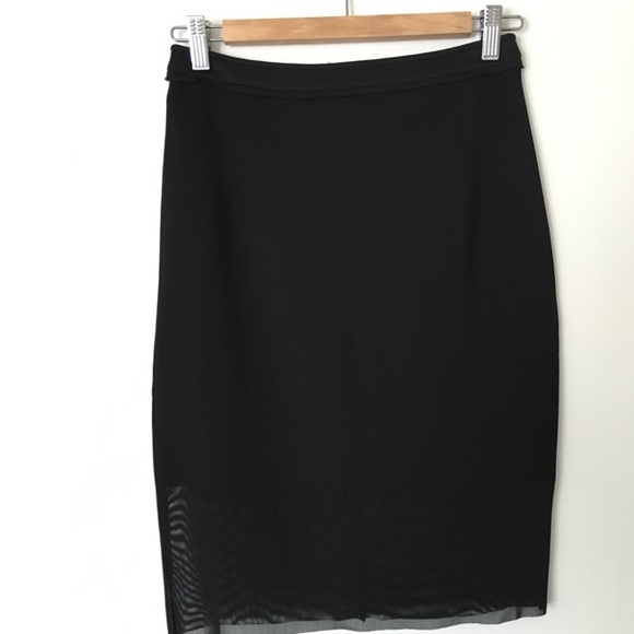 Mesh Pencil Skirt
