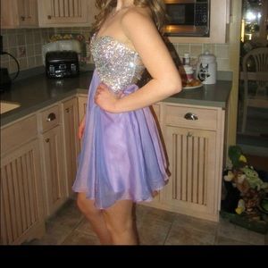 Short Lavender Cocktail / Prom dress by La Femme