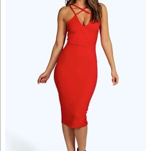 Strappy Bodycon Midi Dress