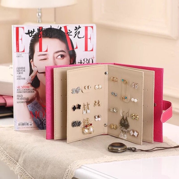 PU jewelry earring book (earring is not including