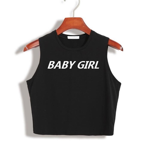 American Apparel Other - ❤️SALE❤️ black and white baby girl muscle crop top