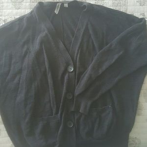 Rvca black/gray cardigan