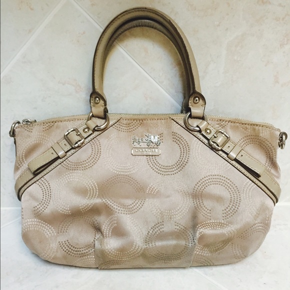Authentic COACH Fabric Satchel Handbag - Picture 1 of 4