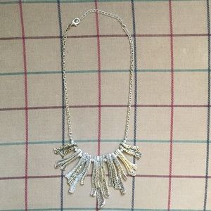 Silver statement necklace
