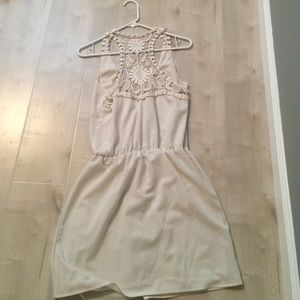 Cream colored sun dress size medium