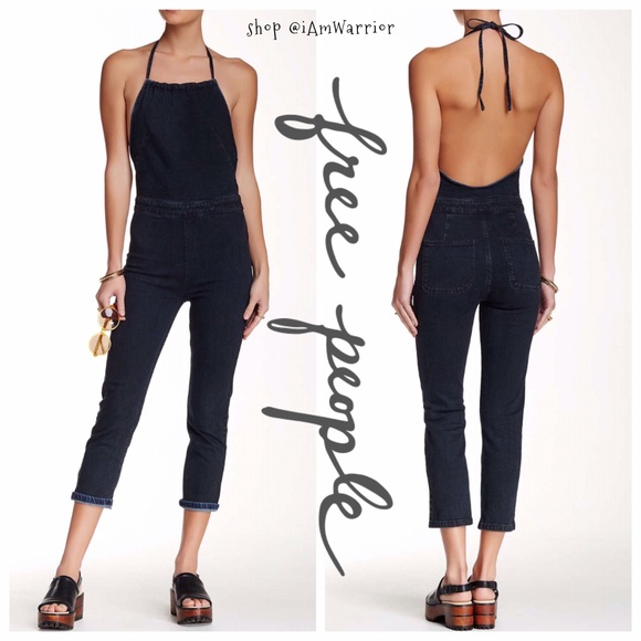 free people halter jumpsuit