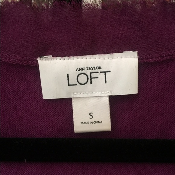 Ann Taylor Loft, v-neck sweater 3/4 sleeve - Picture 2 of 3