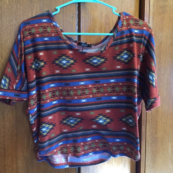 aztec crop top