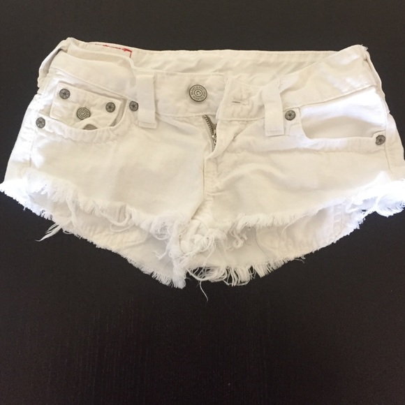 White True Religion Shorts