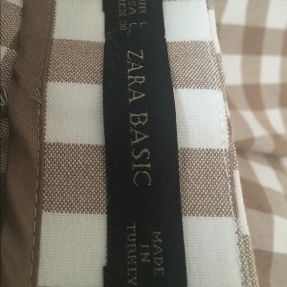 Zara Basic Patterned Pants - Picture 4 of 4