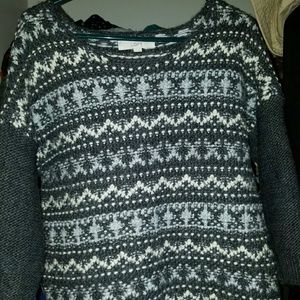 Loft tribal like sweater