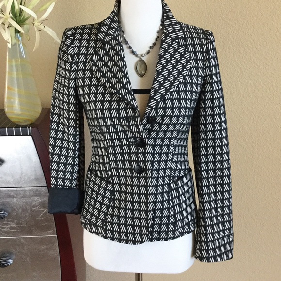 Armani Collezioni Jackets & Blazers - Armani⚜ black/beige textured blazer