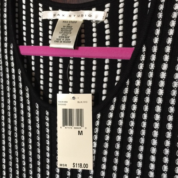 SOLD NWT Max Studio knit dress M - Picture 2 of 4