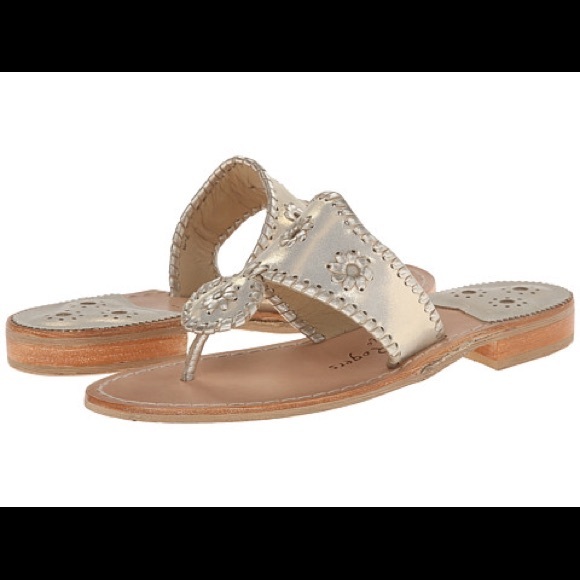 Jack Rogers Shoes - Jack Rogers Platinum Stardust Sandal