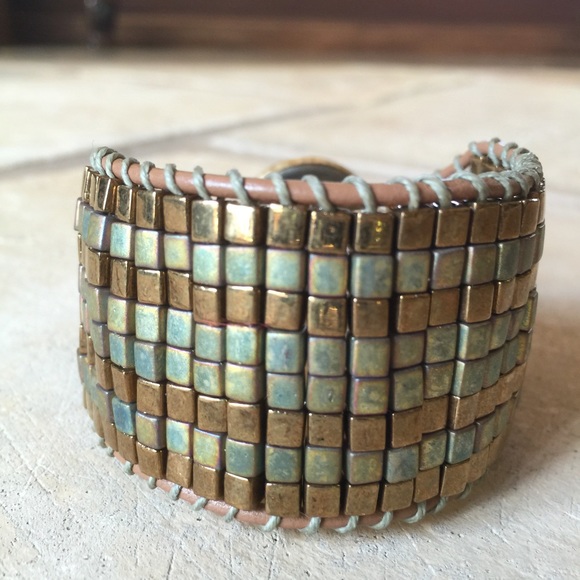 💝HANDMADE💝 BEADED CUFF Bracelet