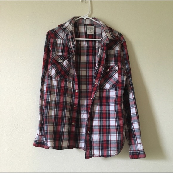 Cute red black and white flannel