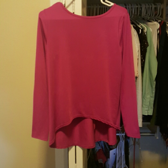 Pink long sleeve shirt