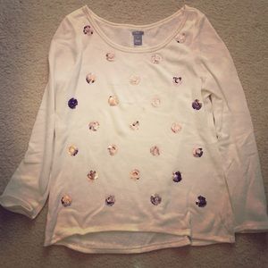 Off white aerie long sleeve light sweater