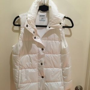 White Puffer Vest