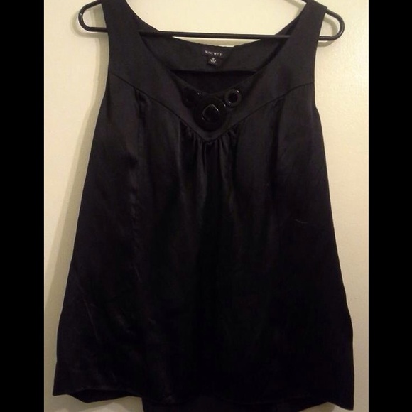 Black Satin Top