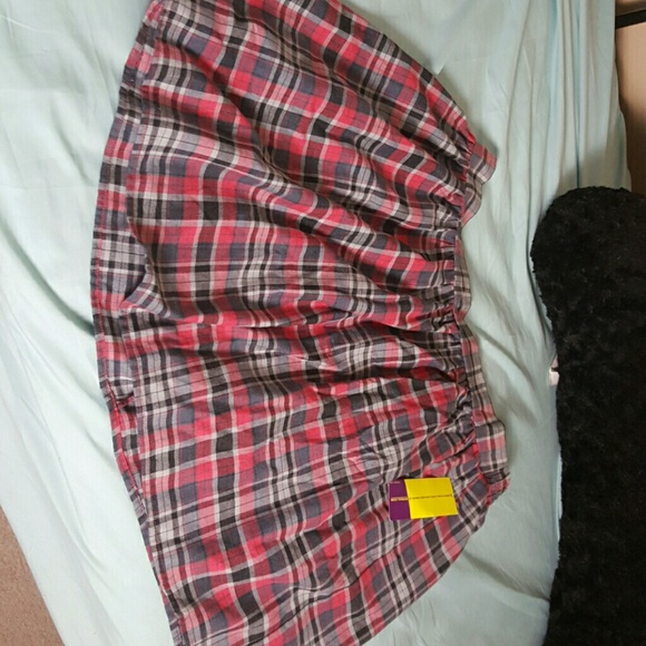 School Girl Style Plaid Skater Skirt - Wet Seal