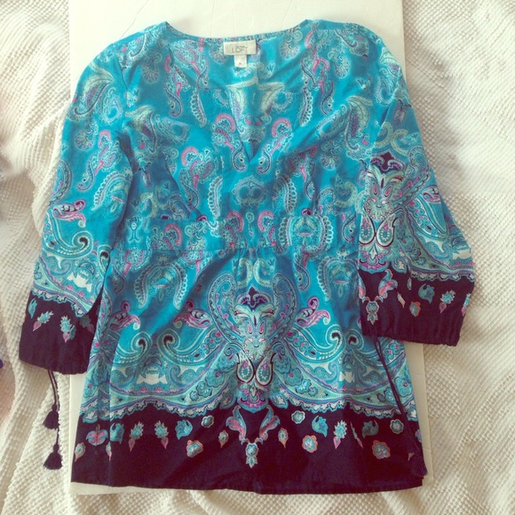 👚👛 Lovely Ann Taylor boho top