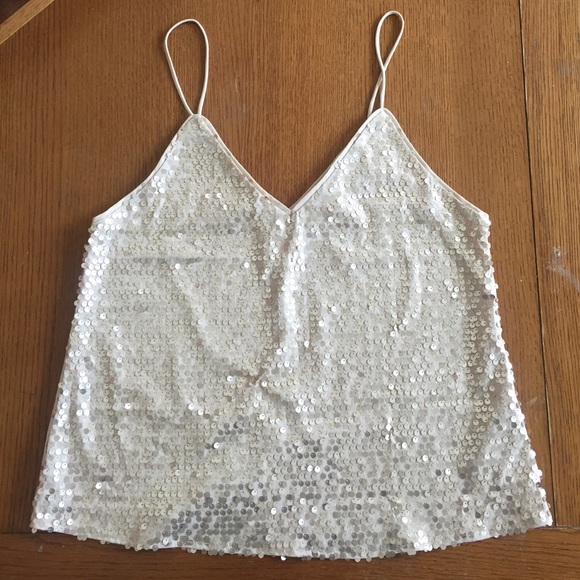 Gorgeous gold sequined tank! Size S!