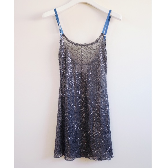 [SOLD] Lush Lace Silver Sequin Dress