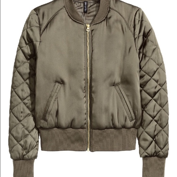 H&M Jackets & Blazers - Sold! H&M Olive Green Bomber Jacket !! Brand New !