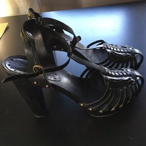 BCBG t strap heels