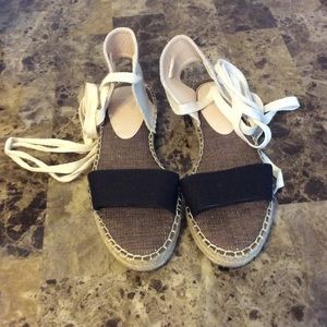 Ankle Wrap Lace Up Espadrilles