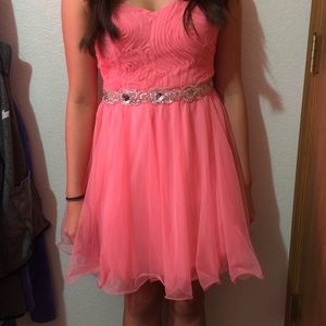 Coral Homecoming Dress