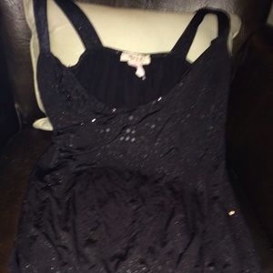 Embellished sexy silky tank