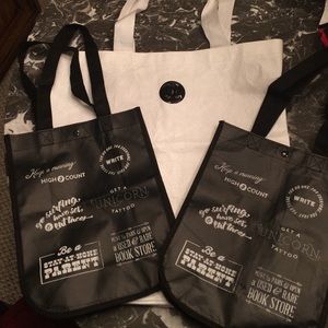 One big and two small Lululemon bags