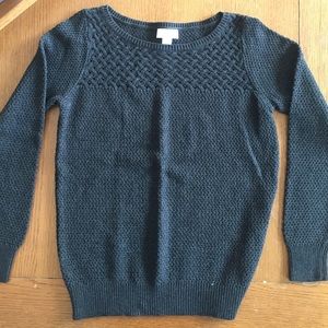NWOT gray texture sweater from Loft! Size M!