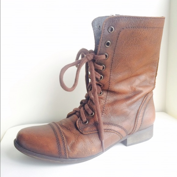 Leather Steve Madden Troopa Boots