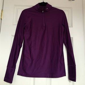 Purple half zip top