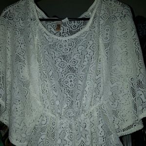 Lace white blouse