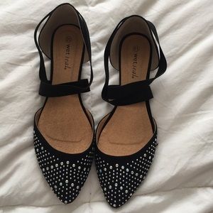 Wet seal sparkly flats