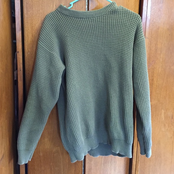 THICK forest green L.L. Bean sweater