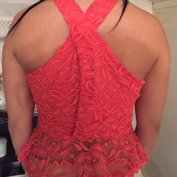 Coral blouse - Picture 3 of 4