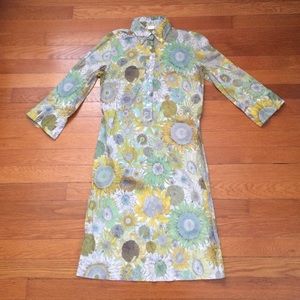 J. Crew Sunflower Shirt dress