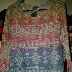 Aztec multicolored sweater