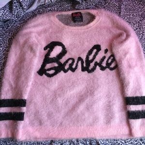 Forever 21 Barbie fuzzy sweater